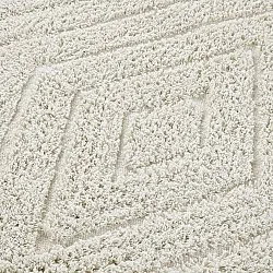 Runde Teppiche - Amberley Natural Cotton Shaggy (cremefarben)