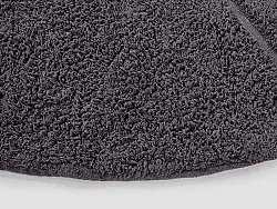 Runde Teppiche - Andrea Natural Cotton Shaggy (schwarz)