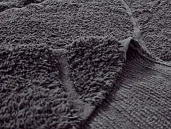 Tapis shaggy - Andrea Natural Cotton Shaggy (noir)