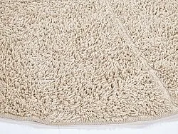 Runde Teppiche - Andrea Natural Cotton Shaggy (beige)
