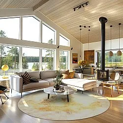 Rund Teppich - Aneto (beige)