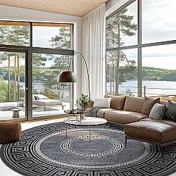 Rund Teppich - Ankara Versace (grau)