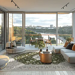 Wilton-Teppich - Arabella (grün)