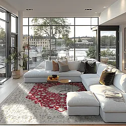 Wilton-Teppich - Arabella (rot)