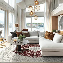 Tapis Wilton - Arabella (bordeaux)