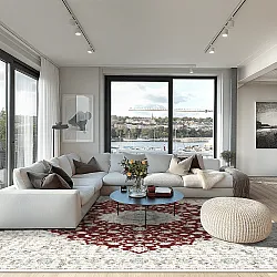 Tapis Wilton - Arabella (bordeaux)