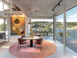 Rund Teppich - Baden (rosa)