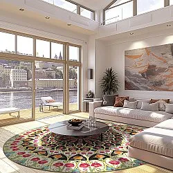 Rund Teppich - Barete (bunt)