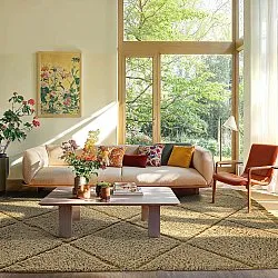 Hochflorteppiche - Bellevue Natural Cotton Shaggy (beige/braun)