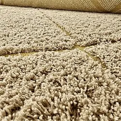 Runde Teppiche - Bellevue Natural Cotton Shaggy (beige/braun)