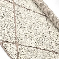 Runde Teppiche - Bellevue Natural Cotton Shaggy (cremefarben/beige)