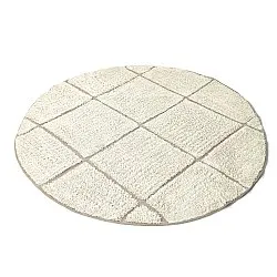 Runde Teppiche - Bellevue Natural Cotton Shaggy (cremefarben/beige)