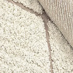 Runde Teppiche - Bellevue Natural Cotton Shaggy (cremefarben/beige)