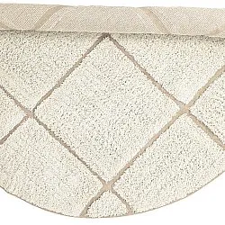 Runde Teppiche - Bellevue Natural Cotton Shaggy (cremefarben/beige)