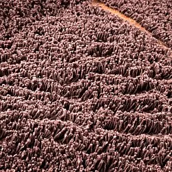 Tapis à poils longs - Bellevue Natural Cotton Shaggy (rouge/orange)