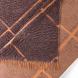 Tapis shaggy - Bellevue Natural Cotton Shaggy (rouge/orange)