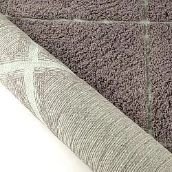 Hochflorteppiche - Bellevue Natural Cotton Shaggy (taupe/grün)