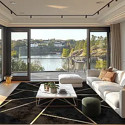 Wilton-Teppich - Bellizzi (schwarz)