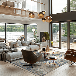 Tapis Wilton - Bohemia (bleu/multi)