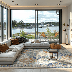 Tapis Wilton - Bohemia (bleu/multi)