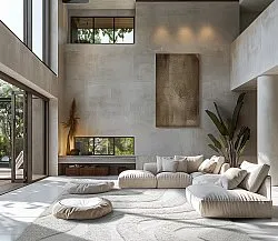 Tapis shaggy - Bonnie Natural Cotton Shaggy (blanc cassé)