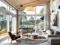 Tapis rond - Bouhjar (bleu/multicolore)