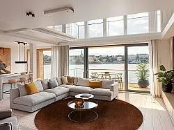 Rund Teppich - Bovera (braun/rot)