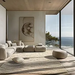 Hochflorteppiche - Brynn Natural Cotton Shaggy (beige)