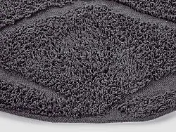 Runde Teppiche - Brynn Natural Cotton Shaggy (schwarz)