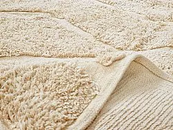 Runde Teppiche - Brynn Natural Cotton Shaggy (beige)