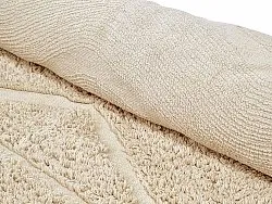 Runde Teppiche - Brynn Natural Cotton Shaggy (beige)