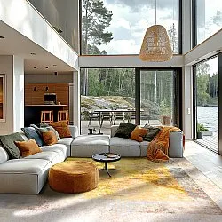 Wilton-Teppich - Budoni (grau/beige/gelb)