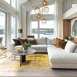 Wilton-Teppich - Budoni (grau/beige/gelb)