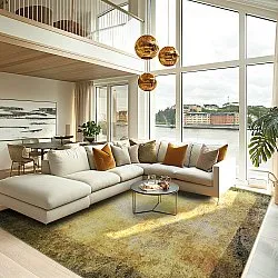 Wilton-Teppich - Campana (beige/gelb)