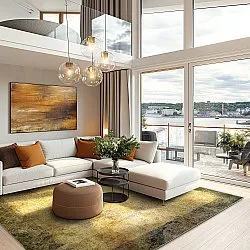 Wilton-Teppich - Campana (beige/gelb)