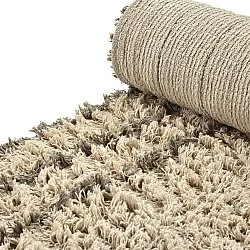 Hochflorteppiche - Cataya Natural Cotton Shaggy (beige/taupe)