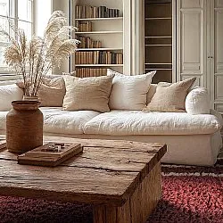 Hochflorteppiche - Cataya Natural Cotton Shaggy (braun/beige)