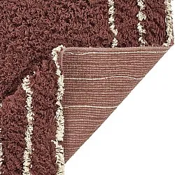 Hochflorteppiche - Cataya Natural Cotton Shaggy (braun/beige)