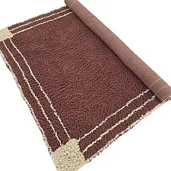 Hochflorteppiche - Cataya Natural Cotton Shaggy (braun/beige)