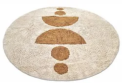 Runde Teppiche - Cervia Natural Cotton Shaggy (beige)