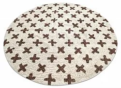 Runde Teppiche - Chesley Natural Cotton Shaggy (beige)