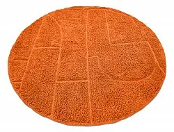 Runde Teppiche - Cremona Natural Cotton Shaggy (orange)
