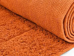 Runde Teppiche - Cremona Natural Cotton Shaggy (orange)