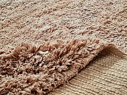 Runde Teppiche - Ebba Natural Cotton Shaggy (braun)