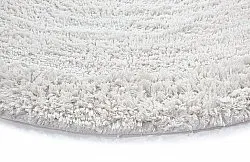 Runde Teppiche - Ebba Natural Cotton Shaggy (offwhite)