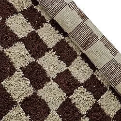 Tapis à poils longs - Elsey Natural Cotton Shaggy (beige/marron)