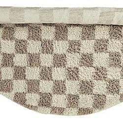 Runde Teppiche - Elsey Natural Cotton Shaggy (creme/sand)