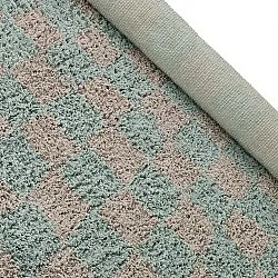 Hochflorteppiche - Elsey Natural Cotton Shaggy (grau/rosa)