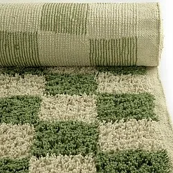 Hochflorteppiche - Elsey Natural Cotton Shaggy (grün/beige)