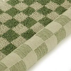 Hochflorteppiche - Elsey Natural Cotton Shaggy (grün/beige)